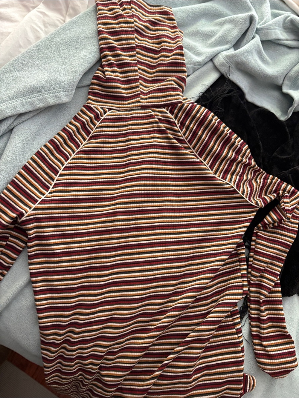 Free People Camp Collection striped Turtleneck - •